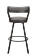 Appert Gray Dark Gray Swivel Pub Height Chair, Set of 2 Supply