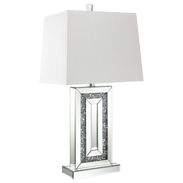 Ayelet Table Lamp with Square Shade White Mirror Online