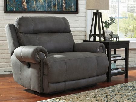 Austere Gray Oversized Recliner For Sale