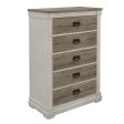 Arcadia White Weathered Gray Chest Cheap