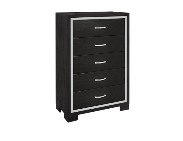 Bellante Melamine Black Chest Hot on Sale