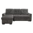 Carolina Dark Gray Reversible Storage Sleeper Sofa Chaise Online now