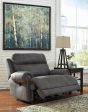 Austere Gray Oversized Recliner For Sale