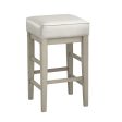 Pittsville White Espresso Counter Height Stool, Set of 2 For Sale