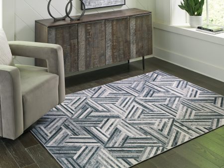 Adalock Gray Cream 5  x 7  Rug Online now