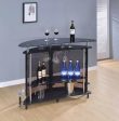 Amarillo Black Chrome 2-Tier Bar Unit Supply