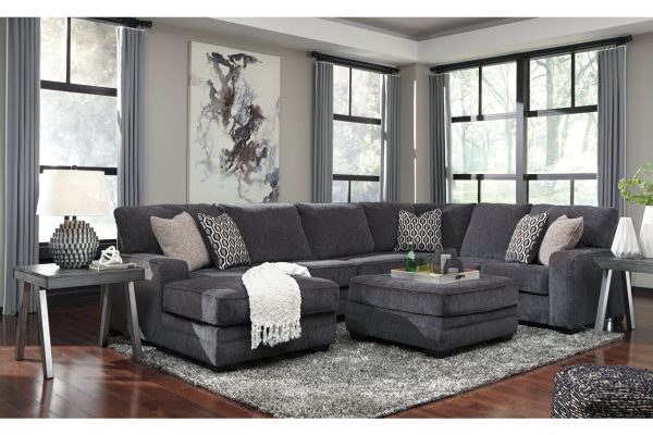 Tracling Slate 3-Piece LAF Chaise Sectional Hot on Sale