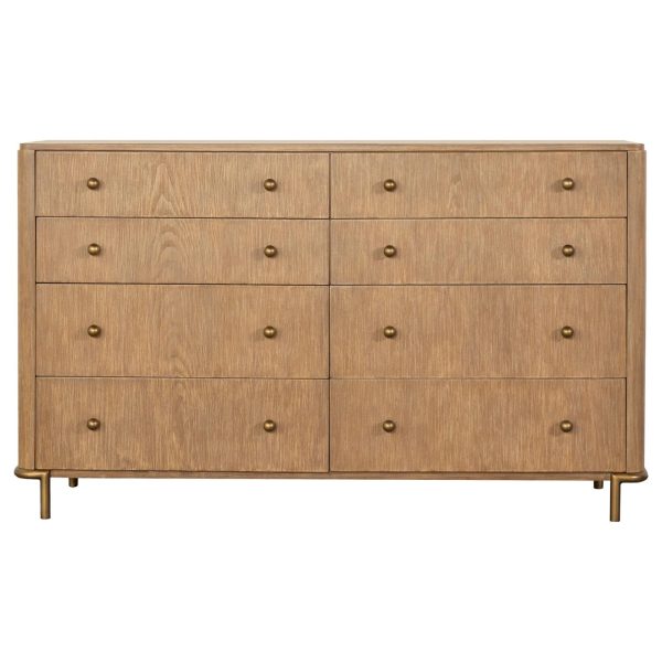 Arini Sand Wash 8-Drawer Dresser For Sale