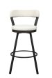 Appert White Dark Gray Swivel Pub Height Chair, Set of 2 For Discount