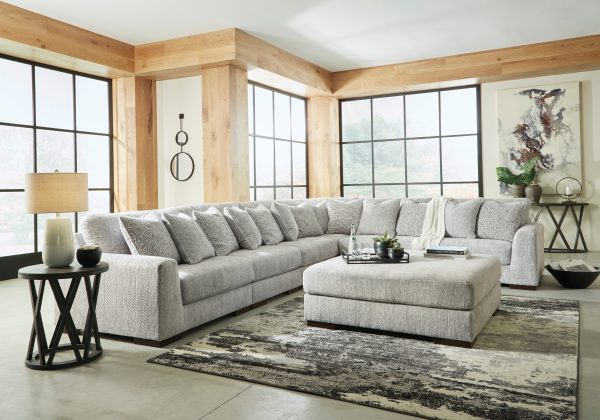 Regent Park Pewter 6-Piece Sectional Online Hot Sale