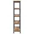 Analiese Antique Nutmeg 4-Shelf Bookcase Fashion