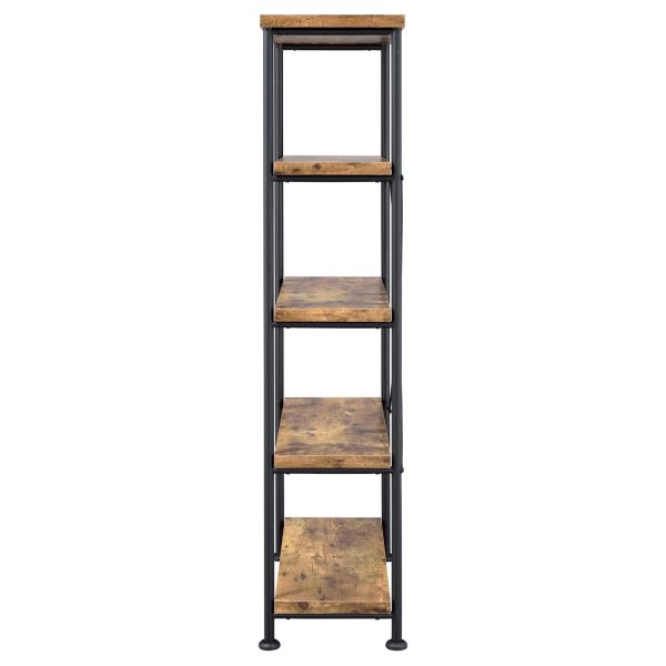 Analiese Antique Nutmeg 4-Shelf Bookcase Fashion