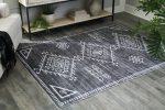 Arloman Black Cream Gray 5  x 7  Rug on Sale