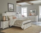 Hillcrest Dark Rum White 5-Drawer Chest Hot on Sale