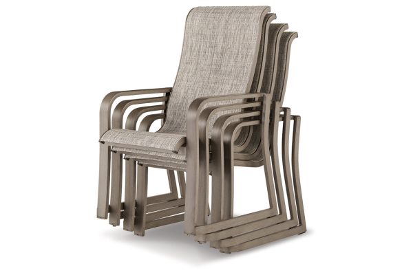 Beach Front Beige Sling Arm Chair Online Hot Sale