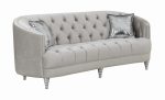 Avonlea Sloped Arm Tufted Sofa Gray Online Hot Sale