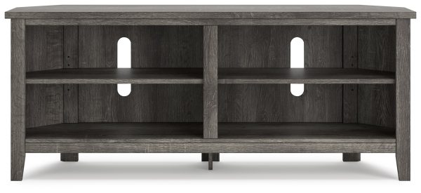 Arlenbry Gray Corner TV Stand For Discount