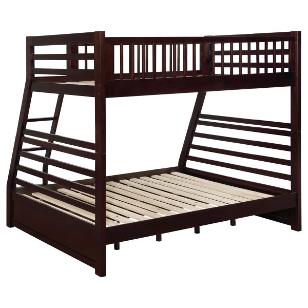 Ashton Cappuccino Twin over Full 2-Drawer Bunk Bed Sale