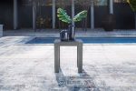 Amora Charcoal Gray Outdoor End Table For Sale