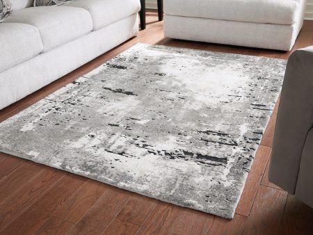 Aworley Gray White Medium Rug For Discount