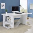 Alice White Writing Desk with Open Shelves Supply