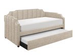 Aisha Beige Daybed with Trundle Online Sale