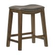 Ordway Gray Brown Counter Height Stool, Gray For Sale