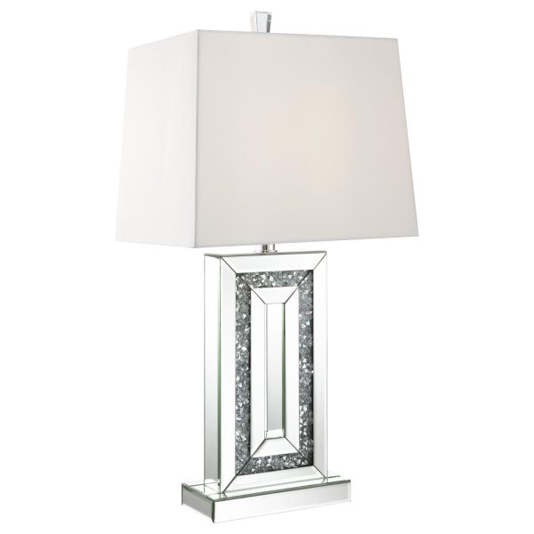 Ayelet Table Lamp with Square Shade White Mirror Online