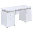 Tracy White 2-Drawer Computer Desk Discount