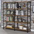 Analiese Antique Nutmeg 4-Shelf Open Bookcase Supply