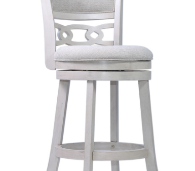 Savor White Swivel Counter Chair, Set of 2 Online now