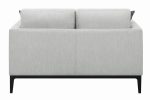 Apperson Cushioned Back Loveseat Light Gray For Discount