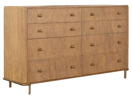 Arini Sand Wash 8-Drawer Dresser For Sale