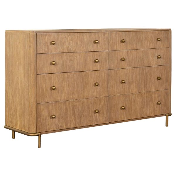 Arini Sand Wash 8-Drawer Dresser For Sale