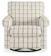 Davinca Charcoal Swivel Glider Accent Chair on Sale