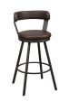 Appert Brown Dark Gray Swivel Pub Height Chair, Set of 2 Cheap