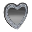 Aiko Silver Heart Shape Wall Mirror Online Hot Sale