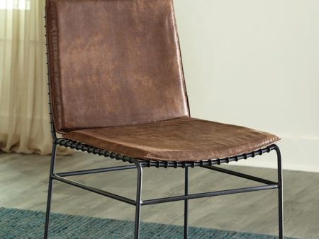 Abbott Antique Brown Matte Black Upholstered Side Chairs, Set of 2 Online Hot Sale