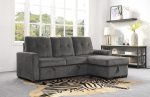 Carolina Dark Gray Reversible Storage Sleeper Sofa Chaise Online now