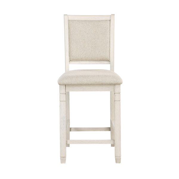 Asher Antique White Counter Height Chair, Set of 2 Online now