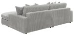 Blaine Upholstered Reversible Sectional Fog Online Sale