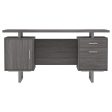 Lawtey Weathered Gray Floating Top Office Desk Hot on Sale