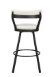 Appert White Dark Gray Swivel Pub Height Chair, Set of 2 For Discount