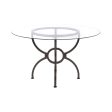 Aviano Gunmetal Dining Table Base Fashion