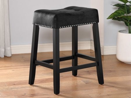 Lennon Saddle Counter Bar Stool 24 , Set of 2 Discount