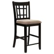 Lavon Tan Espresso Lattice Back Counter Stools, Set of 2 Discount