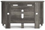 Arlenbry Gray Corner TV Stand For Sale