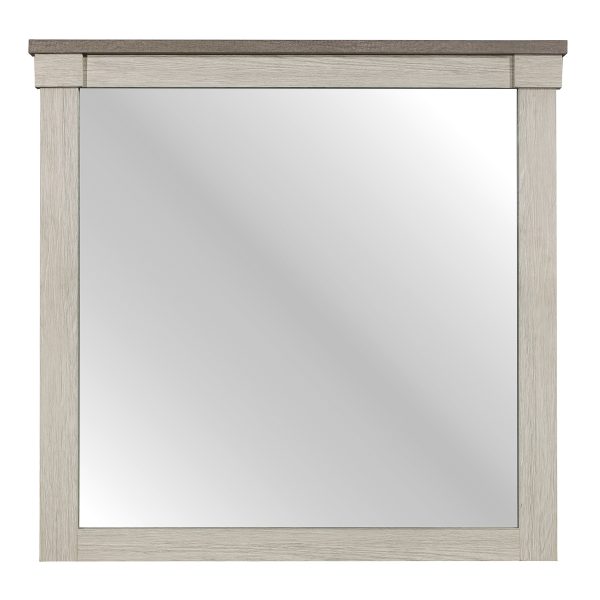 Arcadia White Weathered Gray Mirror (Mirror Only) For Sale