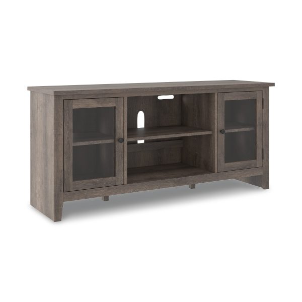 Arlenbry Gray 60  TV Stand with Electric Fireplace For Cheap