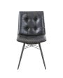 Aiken Charcoal Tufted Dining Chairs, Set of 4 For Sale